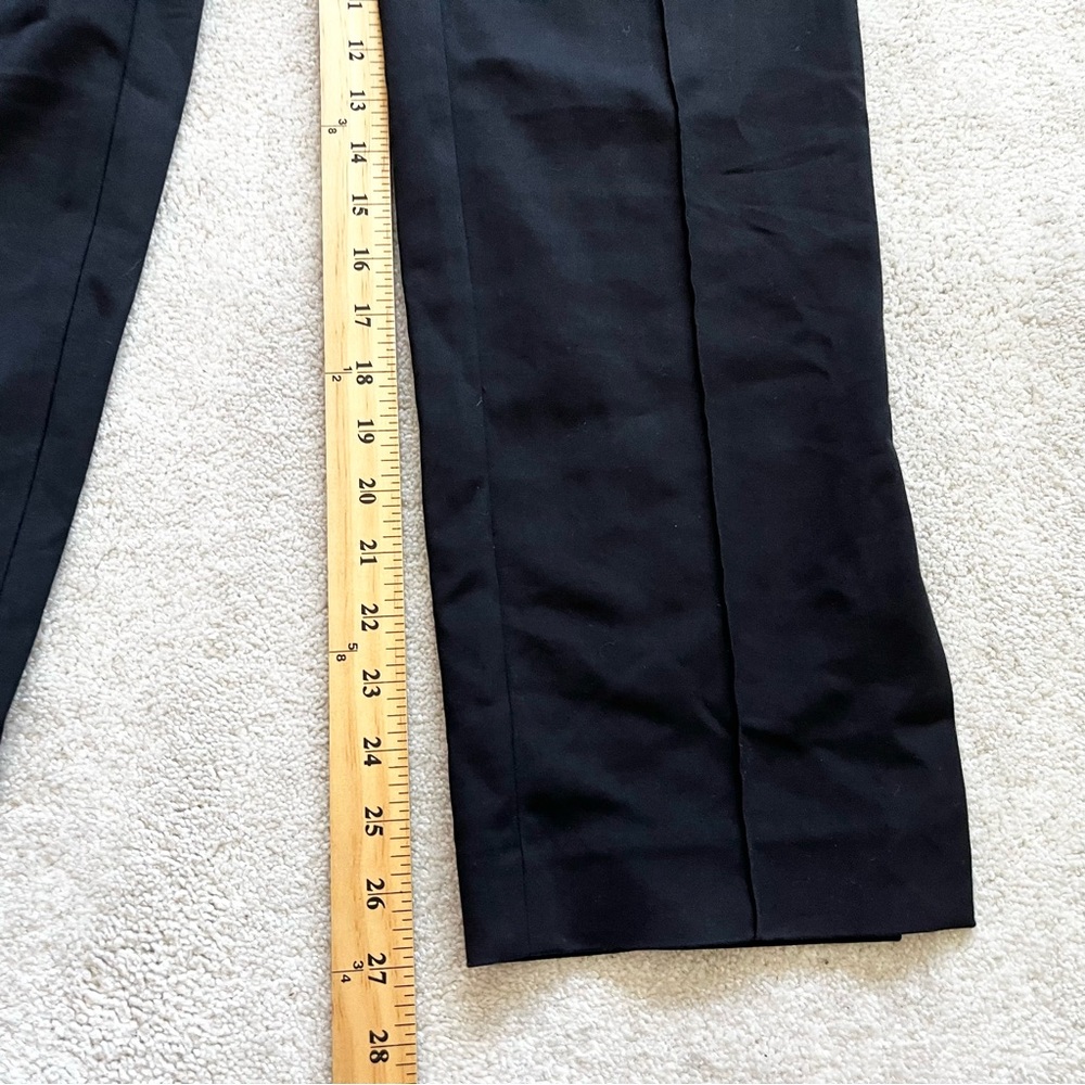 PARTOW BLACK PANTS W/ HEM SPLITS SIZE 12 MODERN CHIC MINIMALIST STYLISH - Picture 8 of 9